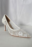 LuxuryWhiteLaceBridal PumpsPointedToeHighHeelWeddingShoeforBrideSelina2025410