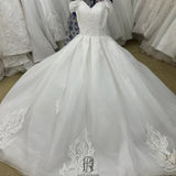 High Quality Handmade Sweetheart Neckline long Tail Wedding Dress Bridal Dress selina2022090801