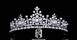 Full Cubic Zirconia Pearl Tiaras CZ Wedding Bridal Crowns Parade Headdress EngagementPageant Headpieces Hair Jewelry Gift For Women 20231205