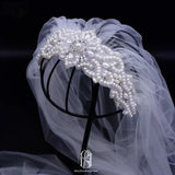 pearls wedding veil for the brides wedding tiara bridal head decoration selina20227194