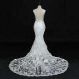 Lace V-Neck French Wedding Dress selina2022531114