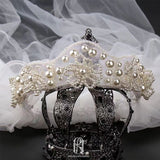 elegant pearl veil wedding tiara for bride selina20227197