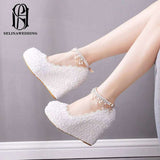 High Heel Rubber Crystal Wedding Party Shoes selina202241824