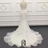 Short Sleeve Beaded Wedding Dress