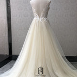 Lace, Tulle Rice White French wedding dress selina202252389