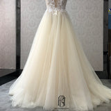 Lace, Tulle Rice White French wedding dress selina202252389