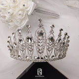 silver crystal tiara crown for women wedding porm selina20227116