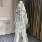 2022 Luxury Long Train Wedding Veil Lace Bridal Veil selina2022531128