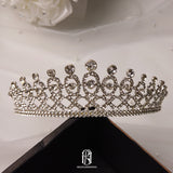 silver crystal tiara crown for bridal wedding porm Selina20227119