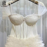 Puffy Ball Gown Wedding Gowns Evening Dress selina202251051