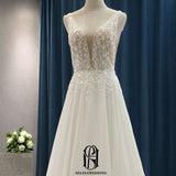 Short Sleeve Floral Decorative Wedding Dress