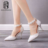 Stiletto High Heels Crystal Beaded Bridal Wedding Shoes selina202241825