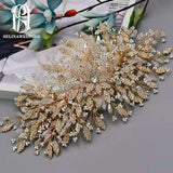 Gold Crystal Tiara Bride