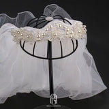 elegant pearl veil wedding tiara for bride selina20227197