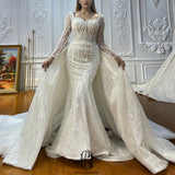 Hot Sale Two In One Wedding Dress Mermaid selina2022531106