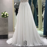2022 Lace Crew Neck French Wedding Dress selina202252493