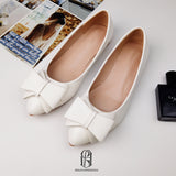 comfortable concise white rosette women‘ shoes flat shoes wedding shoes loafer shoes selina20227122