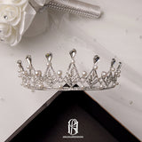 Silver Rhinestone Pearly Tiara Crown for Bridal Wedding selina20227112