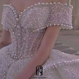 Off Shoulder Lace Wedding Dress