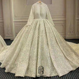 Stunning Round Neck Wedding Dress selina2022531109