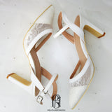 chunky high heel bridal shoes Wedding Shoes Party shoes selina2022090612