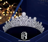 5A Zircon Heart Shapes Wedding Bridal Tiaras Full Cubic Zirconia Pageant Queen Crowns For Quinceanera CZ Party Hair Jewelry For Women 2022120213