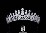 5A Zircon Heart Shapes Wedding Bridal Tiaras Full Cubic Zirconia Pageant Queen Crowns for Quinceanera CZ Party Hair Jewelry for Women2022120210