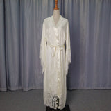 Long Sleeves Wedding Robe For Bride&Bridesmaid Long Bridal Pajamas selina2022091405