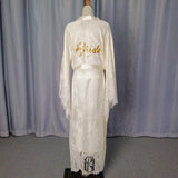 Long Sleeves Wedding Robe For Bride&Bridesmaid Long Bridal Pajamas selina2022091405