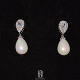 Water-Droped Shape Pearls Earrings Bridal Earrings selina2022091903